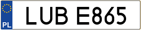 Truck License Plate